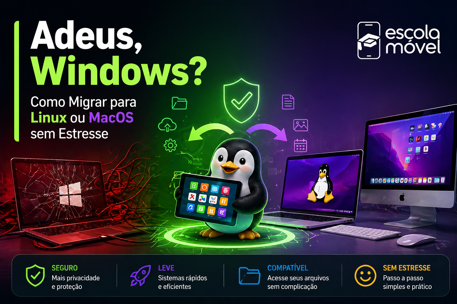 Adeus, Windows? Como Migrar para Linux ou MacOS sem Estresse