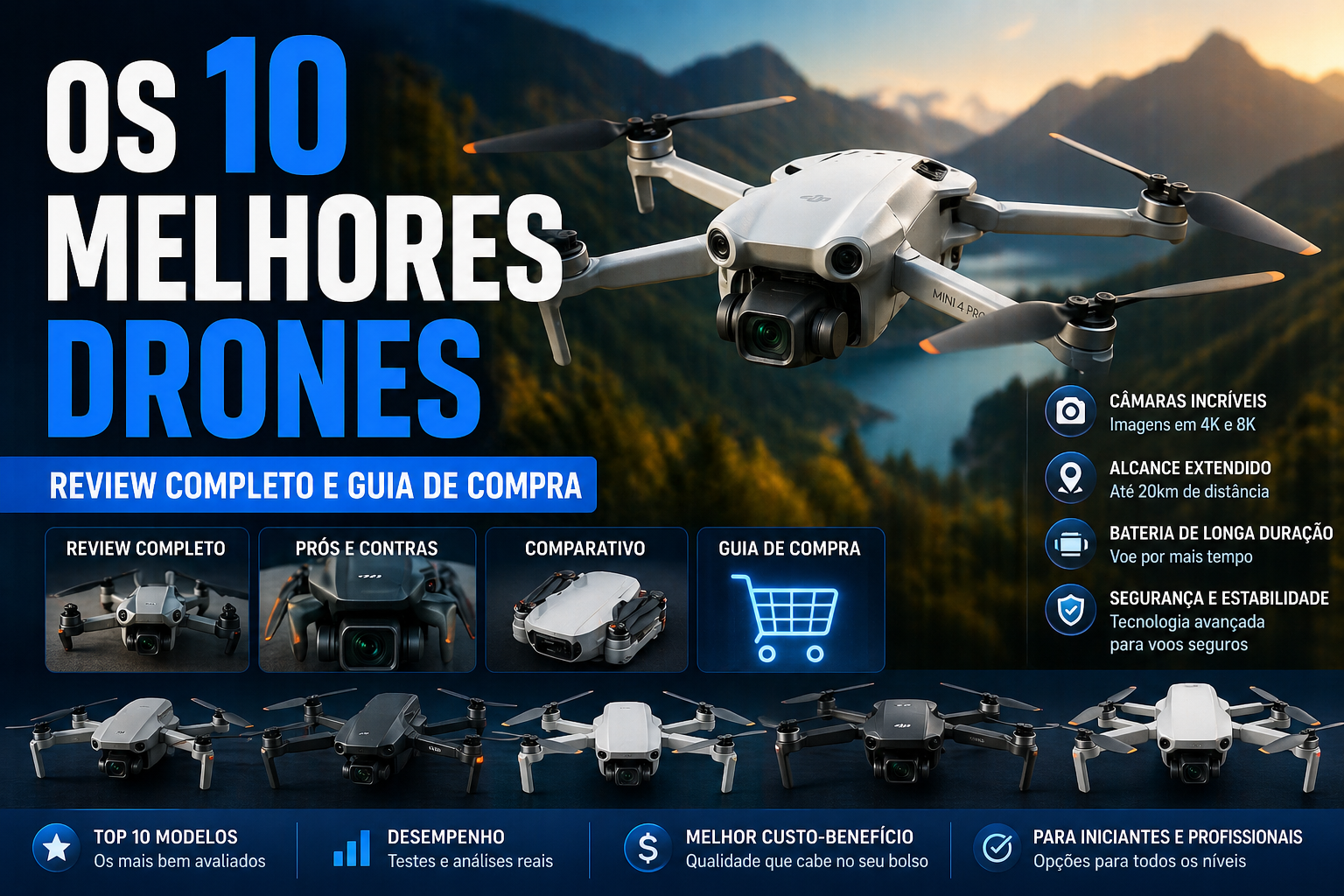 Os 10 Melhores Drones: Review Completo e Guia de Compra